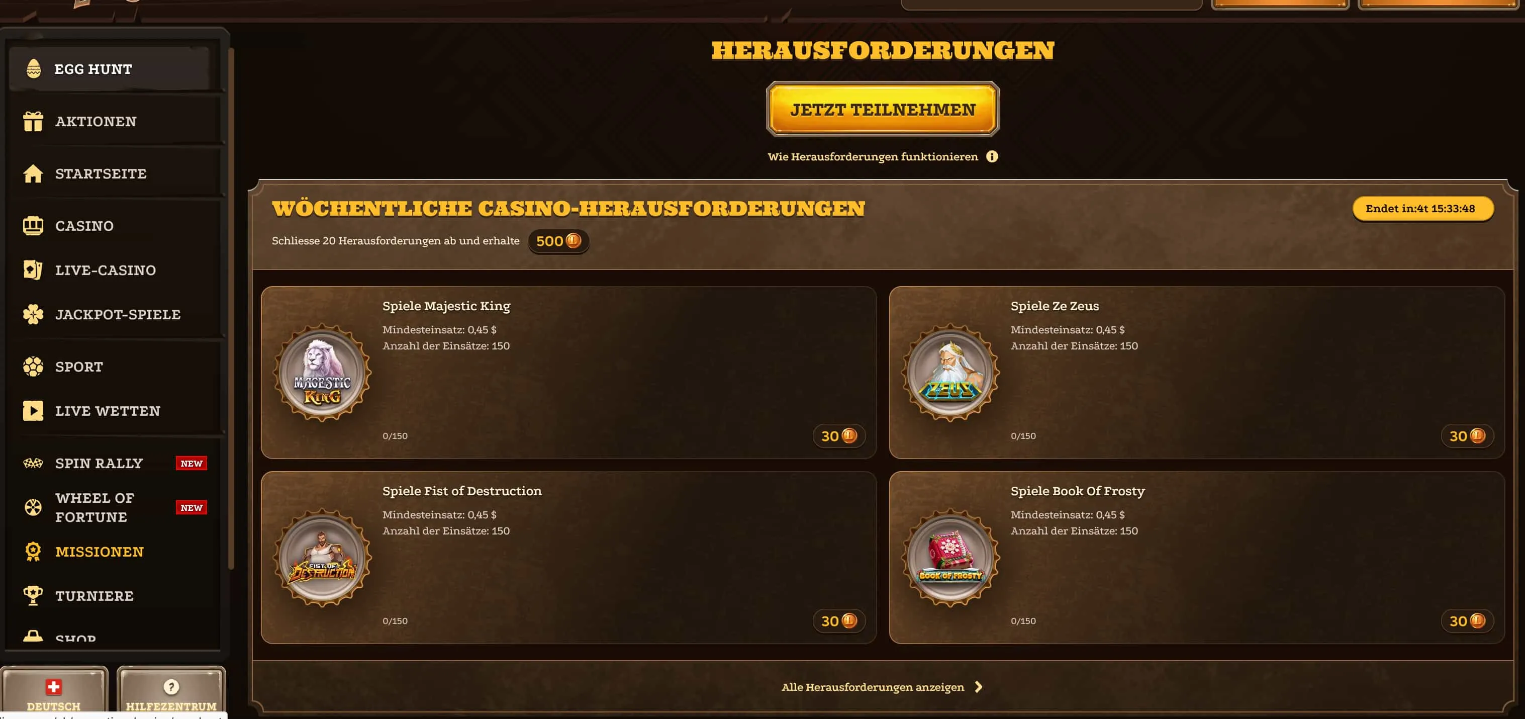 Lizaro Casino Spielangebot: &Uuml;ber 8.000 Titel unter einem Dach